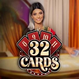 32 Cards slot logo by Ezugi at Cazeus Casino