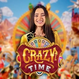 Crazy Time slot icon by Evolution, available at Cazeus Casino