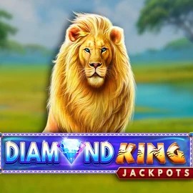 Diamond King Jackpots logo by SpinPlay Games at Cazeus Casino