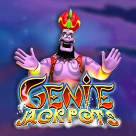 Genie Jackpots online game logo by Blueprint Gaming on cazeuscasinos-es.com