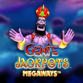 Genie Jackpots Megaways logo by Blueprint Gaming at Cazeus Casino