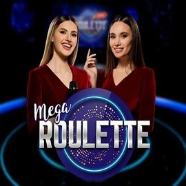 Mega Roulette online game logo by Pragmatic Play on cazeuscasinos-es.com