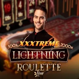 XXXtreme Lightning Roulette slot logo by Evolution at Cazeus Casino